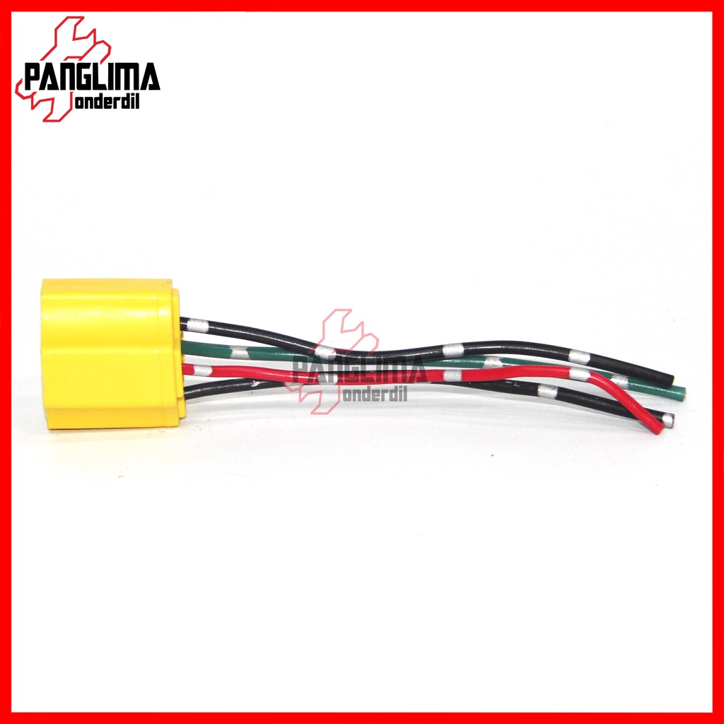 Socket Relay Klakson-Lampu-Alarm Universal-Semua Jenis Motor Soket Relay-Riley-Rilei 4 Kaki-Kabel Keramik-Ceramic