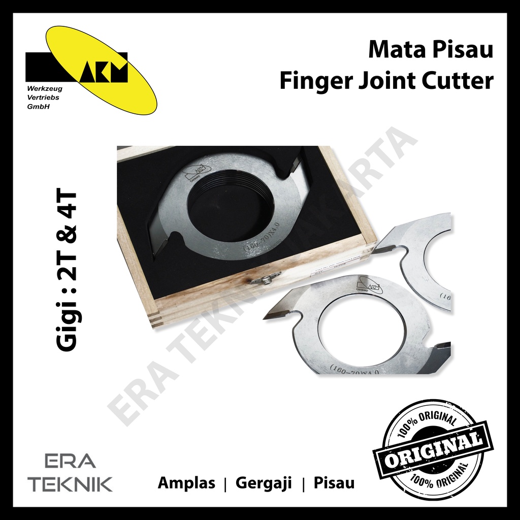 4 pcs Mata Pisau Finger Joint Cutter AKM 160 x 10 mm