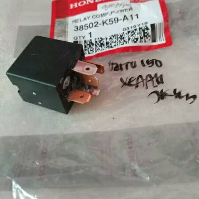 relay kaki 5 ORIGINAL vario 150 vario 125 relay stater vario 125 150 (original AHM) relay pengisian 