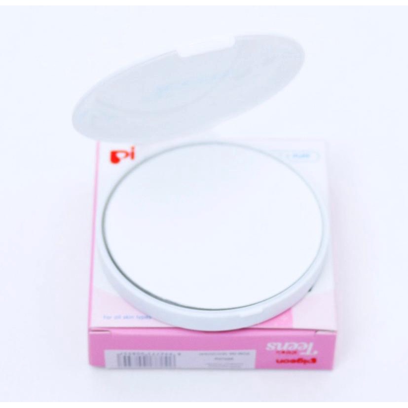 PIGEON Teens Compact Powder Natural Look 14Gr (KEMASAN PINK)