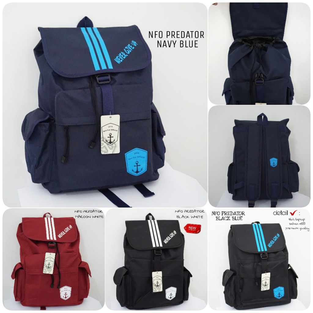 Tas Pria RDN 015 Distro Raindoz Bandung Ransel Punggung Backpack E1F5 Tas Gendong Kecil Ransel Pria