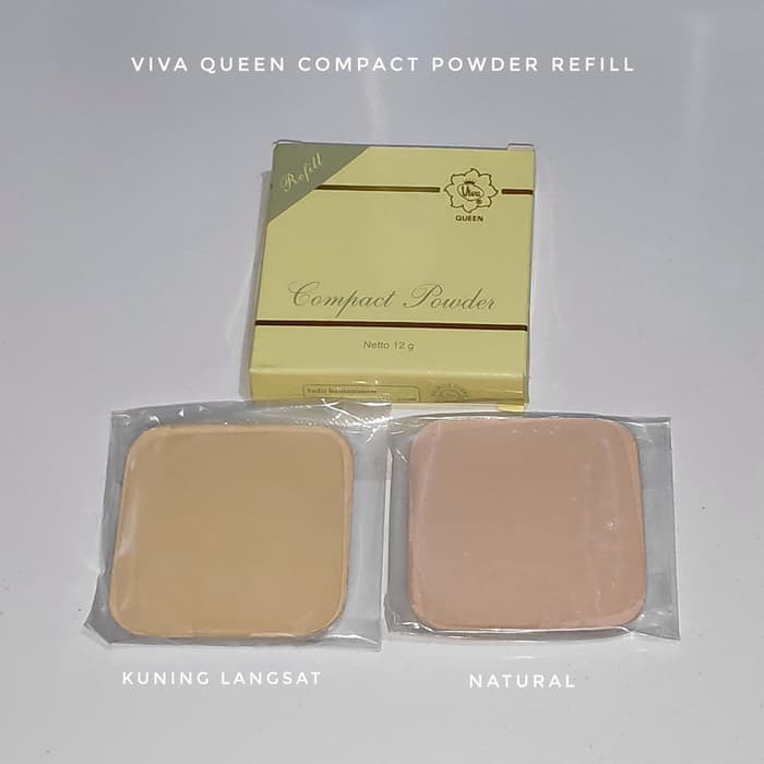 Luckyshop (Refill) VIVA Queen Compact Powder 12gr ORI BPOM / Bedak Padat by Ilegan.id