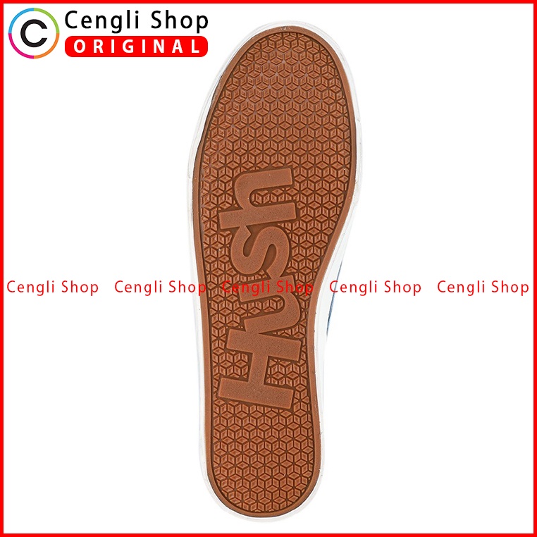 SEPATU SLIP ON PRIA HUSH PUPPIES ORIGINAL CASUAL BRANDED BIRU HM007