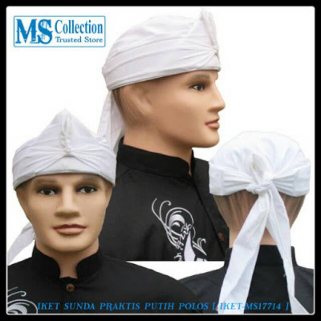 IKET SUNDA PRAKTIS PUTIH POLOS