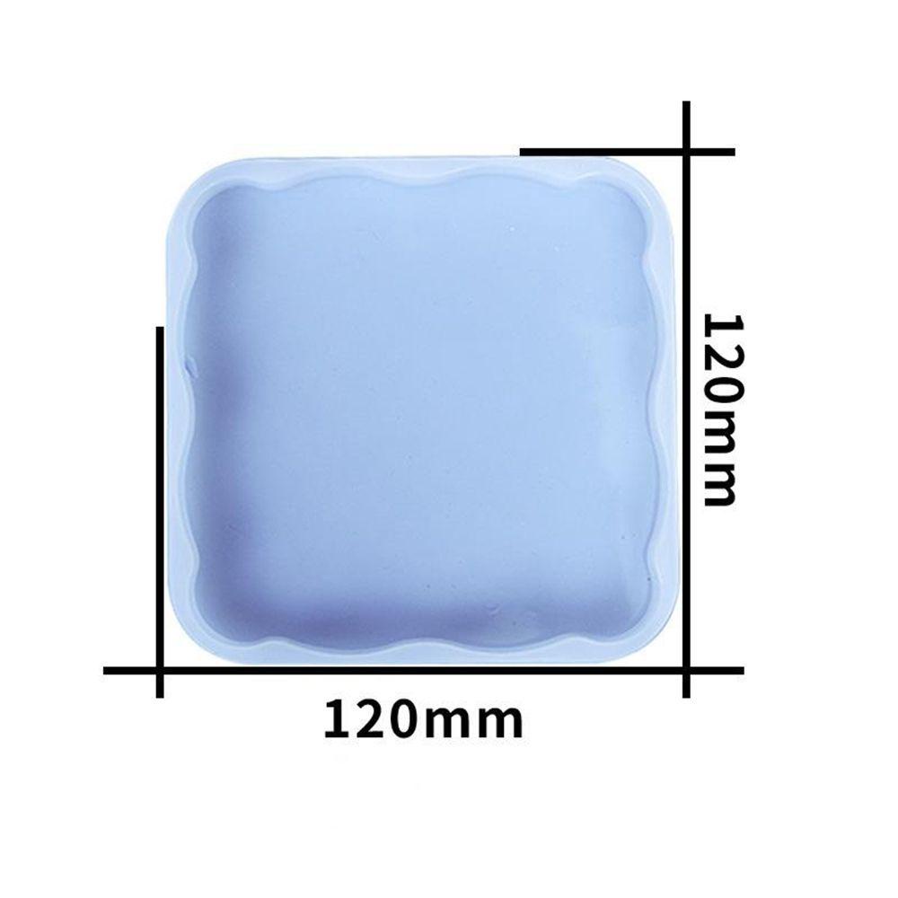 Lanfy Cetakan Coaster 12cm Untuk Epoxy Resin Square UV Resin Silicone Mold