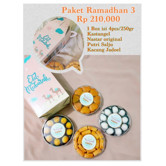 

hampers kue kering isi 4@250gr