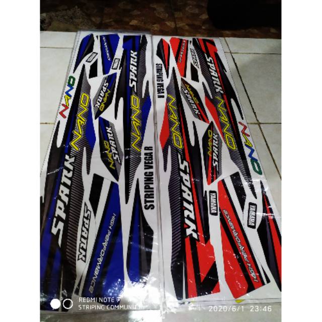 Striping variasi sticker lis striping motor yamaha vega r lama vega r new spark nano