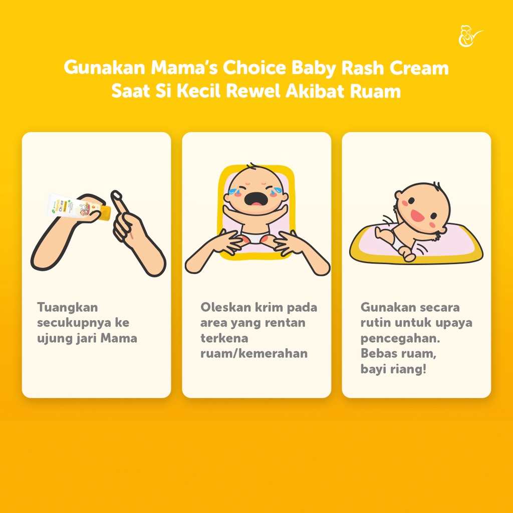 RASH CREAM / BABY CREAM RUAM POPOK / MAMA'S CHOICE BABY RASH CREAM 50 gr