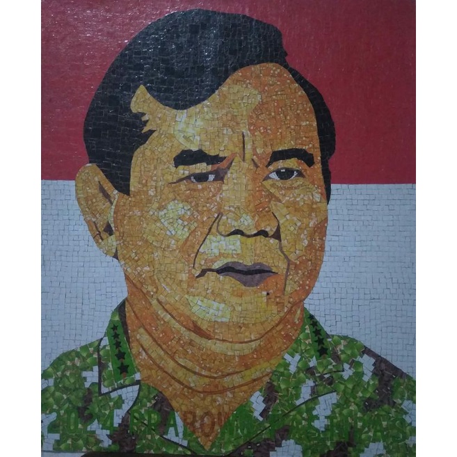 Lukisan Mozaik Prabowo