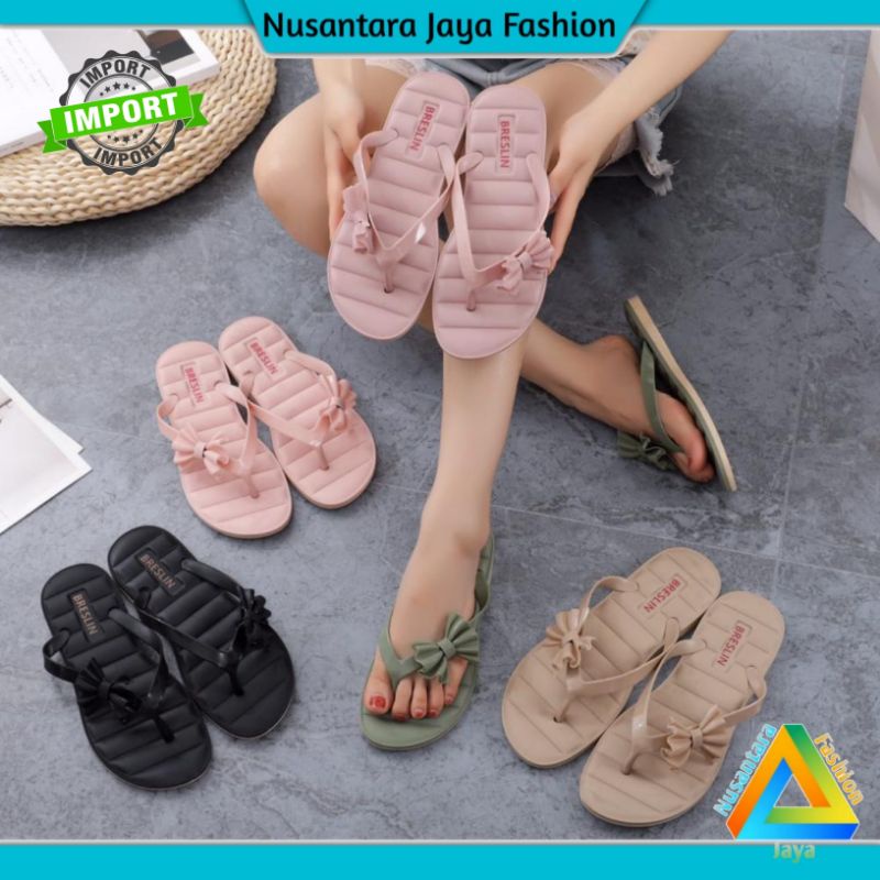 PREMIUM - Sandal Jepit Pita Wanita Import / Sandal Wanita Jelly Teplek 1206-3 1069-1