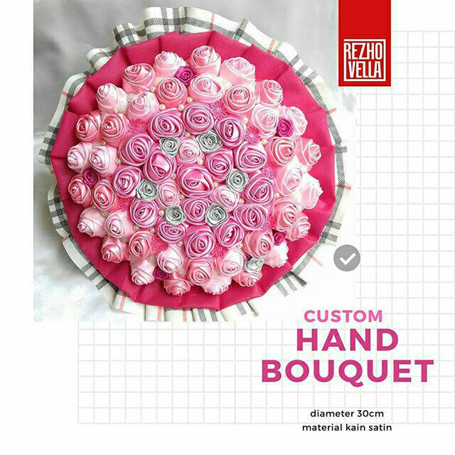 

Bouquet bunga pita satin | handbuket besar | kado unik