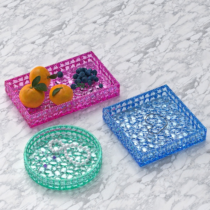 Siy Cetakan Resin Epoksi Bentuk Teko Teh Motif Berlian Bahan Silikon