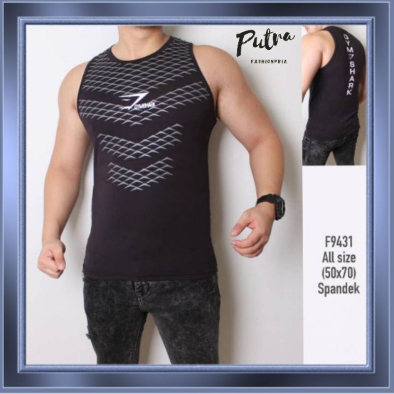 Singlet GYMSHARK keren cocok buat fitness gym olahraga santai dan civok untuk bersantai