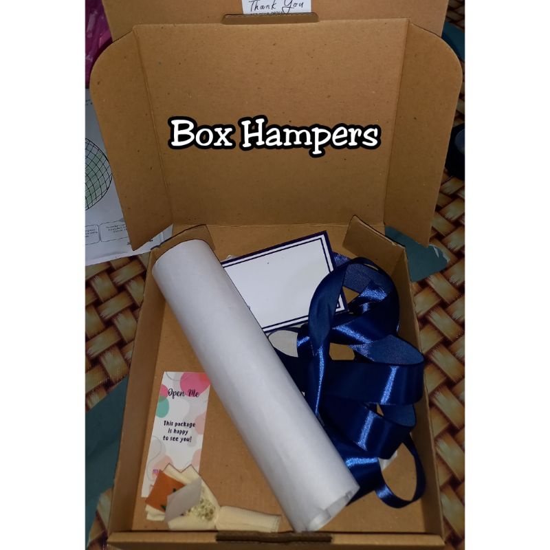 

Box Hampers/ paket lengkap DIY box hampers / kotak kado / kotak box