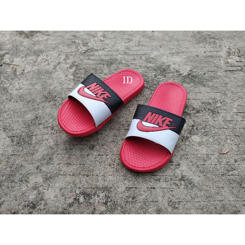 SANDAL KARET SLOP DEWASA MODEL NIKE MERAH
