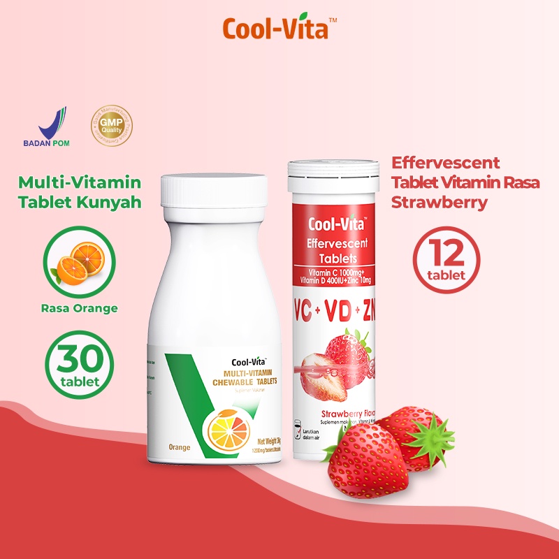 【PRE ORDER】CoolVita MultiVitamin Chewable (Kunyah) Suplemen Makanan Rasa Orange isi 30 Tablets-4