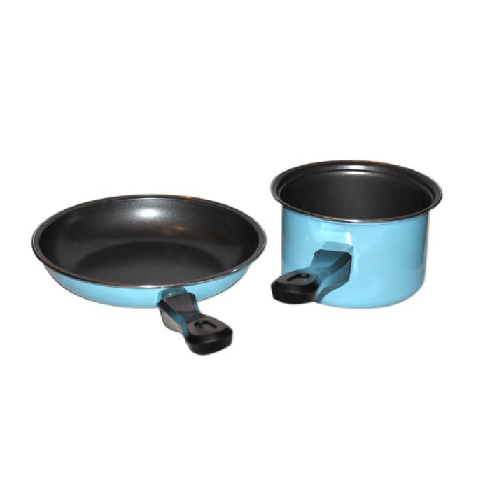 [COD] Maspion Pastela Set Panci Susu 16cm + Frypan 20cm - Multi Colour