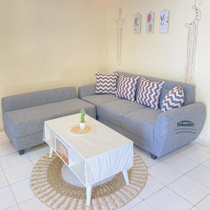 sofa selonjor daphnie set meja laci