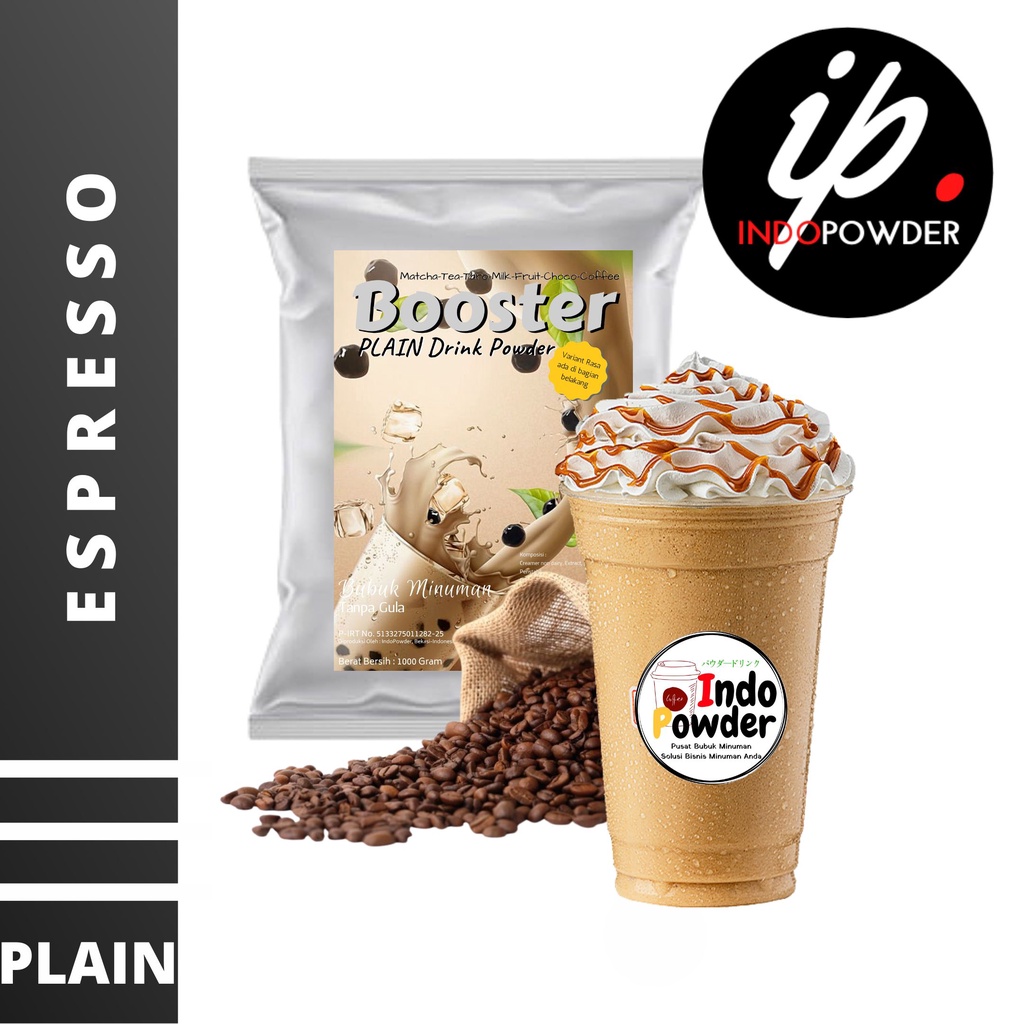 PLAIN Bubuk Minuman ESPRESSO 1Kg - Bubuk ESPRESSO 1Kg - ESPRESSO Bubuk 1Kg - ESPRESSO POWDER 1Kg