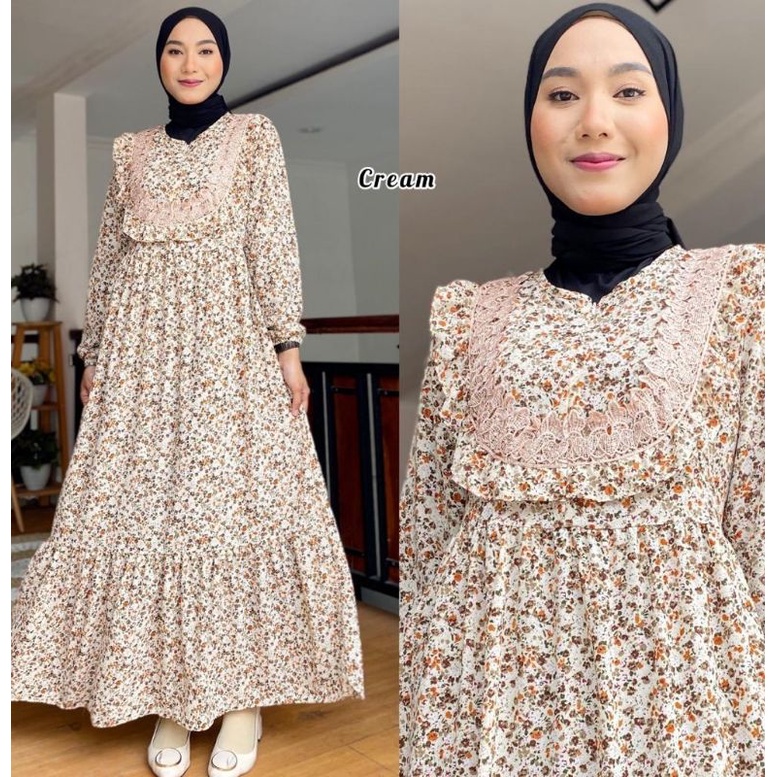 GAMIS AZKIYAH DRESS CERUTY  RENDA PREMIUM