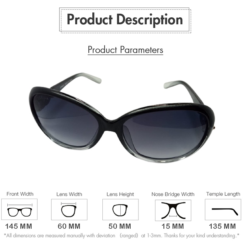 Kacamata Hitam Polarized Korean Fashion Wanita / Pria Sunglassess / Women Oversized Round Sunglasses NEW / Kacamata Wanita