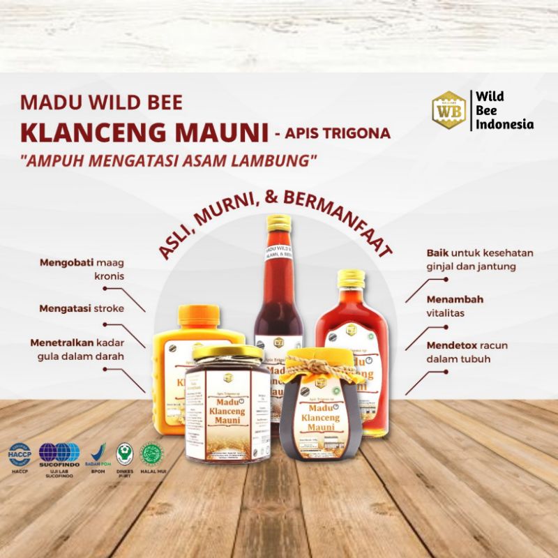 

Madu Klanceng Mauni | Lebah Apis Trigona , Madu Hutan Asli Murni Nusantara Wild Bee