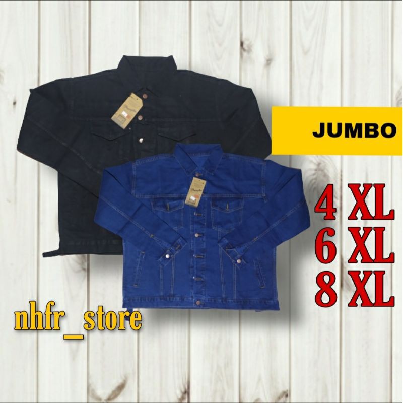 Jaket Jeans Jumbo Pria 4xl 6xl 8xl