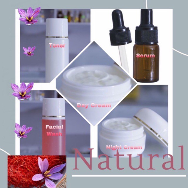 PAKET LENGKAP SKINCARE NATURAL SAFFRON GRADE A