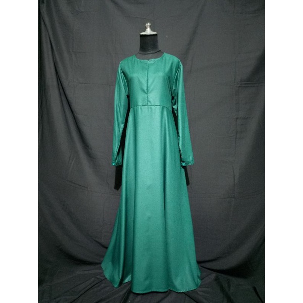 Gamis Toyobo Hijau Botol