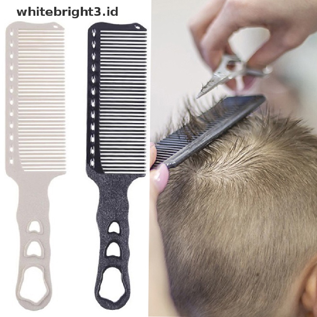 (whitebright3.id) 1pc Sisir Flat Profesional Untuk Salon / Barber