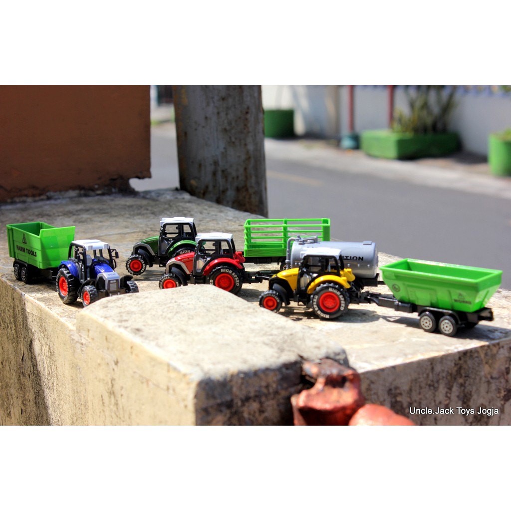 Mainan Anak - Farm Truck - Tractor and Trailer - Mainan Diecast