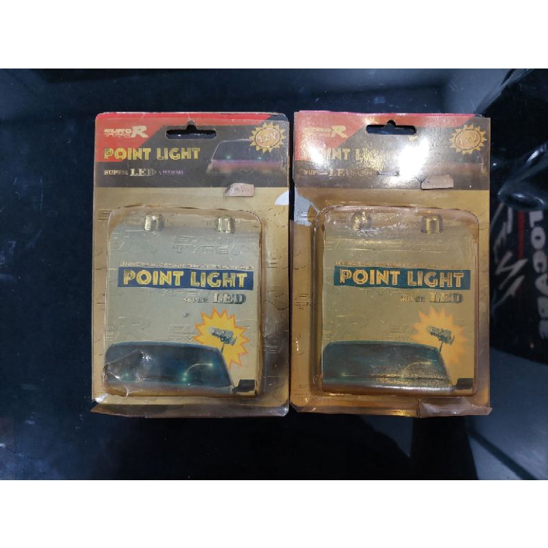 POINT LIGHT LED LAMPU UNIVERSAL WIPER MOBIL AKSESORIS RETRO VINTAGE CLASSIC ANTIK BARU NEW OLD STOCK