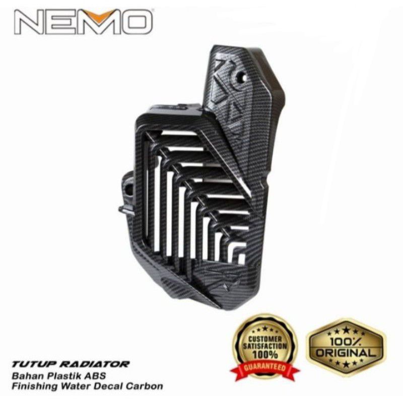 COVER RADIATOR NEW VARIO 160 CARBON NEMO