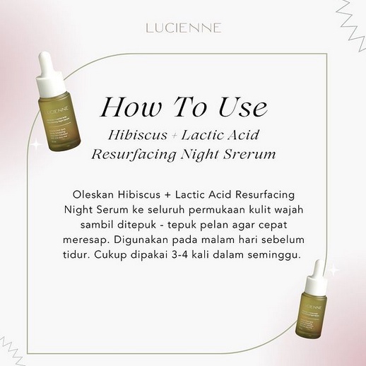 FREE GIFT - LUCIENNE advance arbuwhite 3% / crystal  for brightening / hibiscus lactic acid resurfacing night serum mencerahkan kulit sensitif bpom 20ml murah jerawat anti aging tanpa gragrance mengatasi bekas jerawat beruntusan bruntusan komedo serum