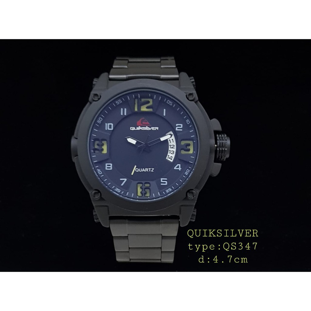 Jam Tangan Quicksilver QS347 Tali Rantai dengan Tanggal