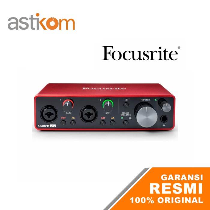 USB Audio Interface FOCUSRITE SCARLETT 2I2 3rd Gen