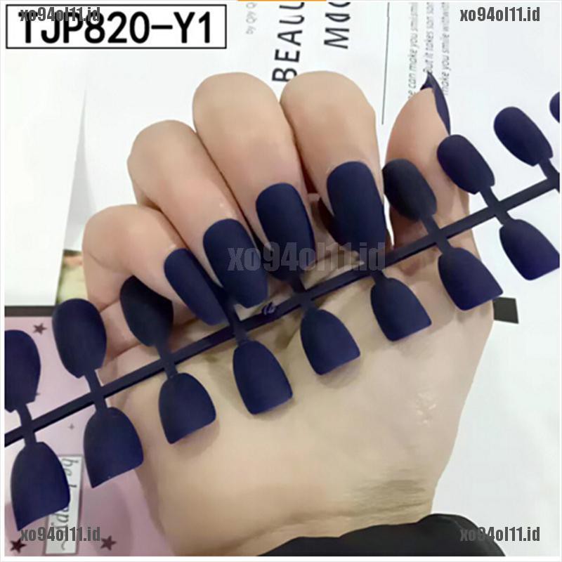 (Xo 'Cod) 24pcs Kuku Palsu Akrilik Matte