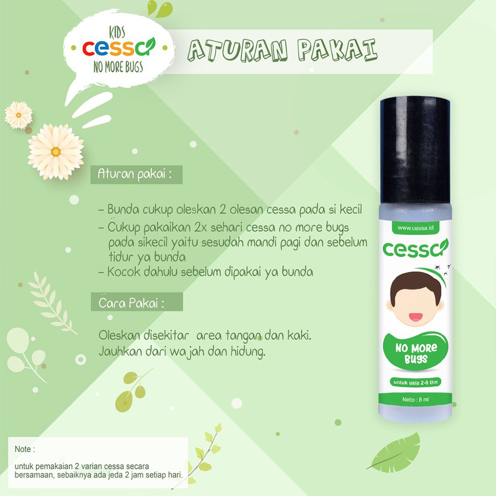 CESSA KIDS NO MORE BUGS / ESSENTIAL ANTI NYAMUK / CESSA KIDS