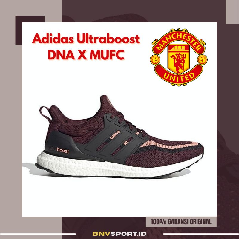 Sepatu Running Pria Adidas Ultraboost Dna X Mufc FZ3620 Original Sneakers Men's Shoes Manchester Uni