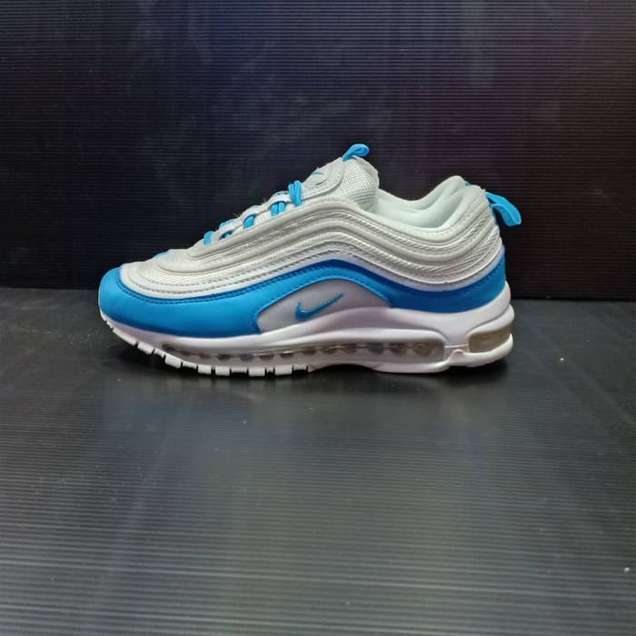 Sepatu Air Max 97 White Blue Sport Import Original Running Terbaru