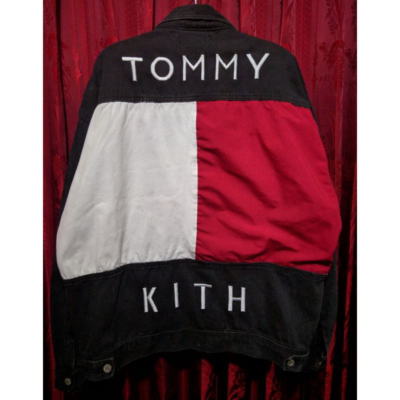 Tommy Hilfiger x KITH Second RARE Denim Jacket Black Jual Jaket preloved Hoodie zip Crewneck Tommy J