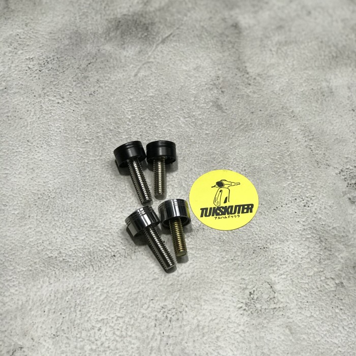 Tutup spion / Monel spion Stainless Vespa Sprint Primavera I-get - Hitam