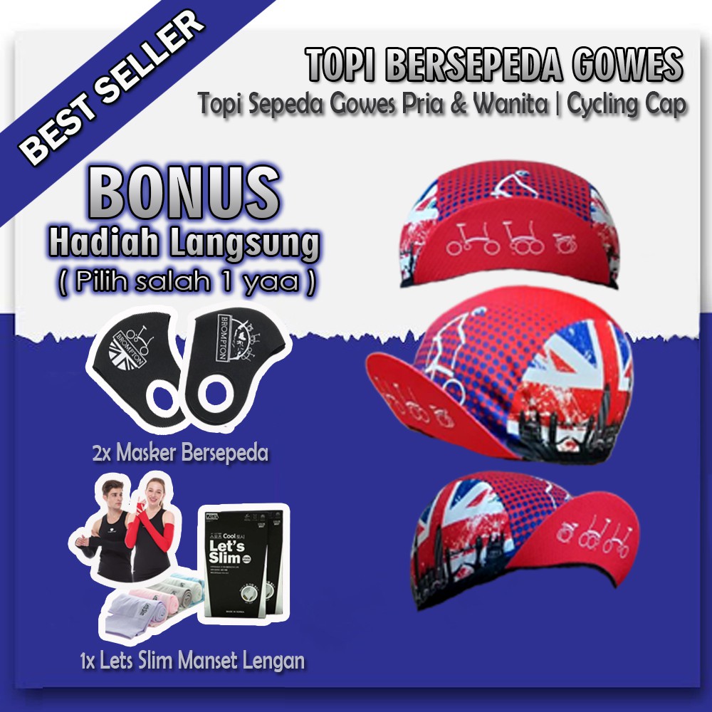 Topi Olahraga Sepeda Lipat Gowes Pria Wanita Topi Sepeda Sport Cap