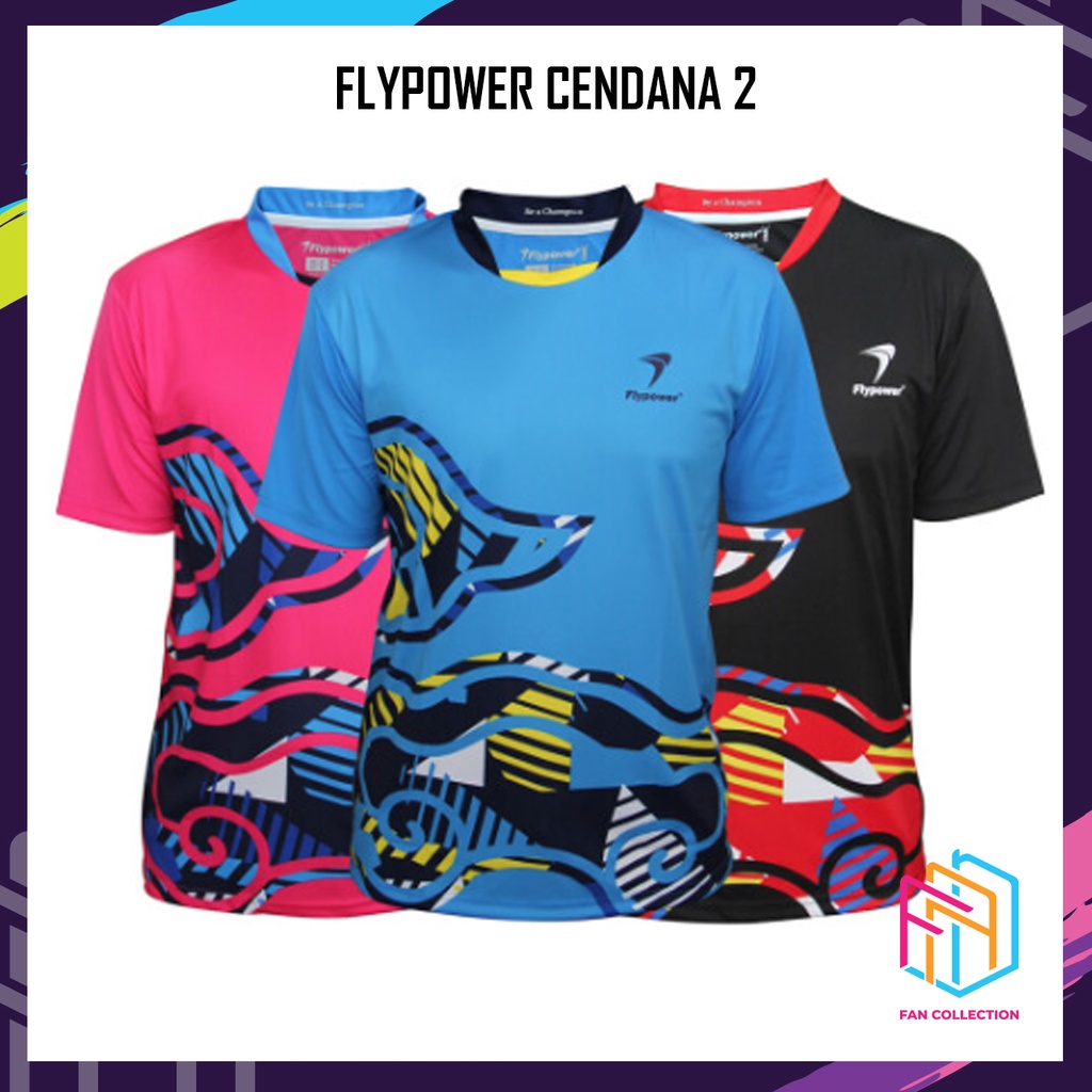 Jual Flypower Cendana Jersey Baju Kaos Badminton Original