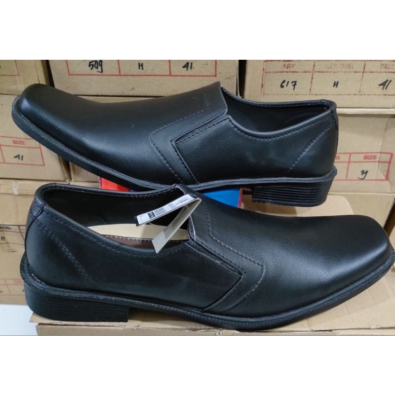 sepatu kantoran sepatu pantofel bahan semi kulit