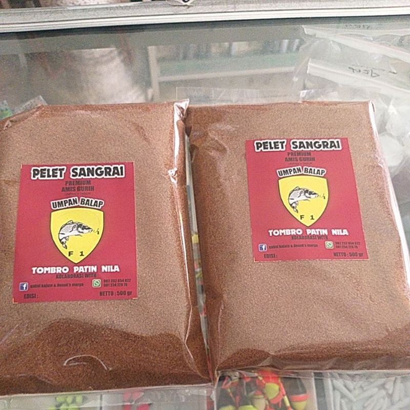 Pelet Sangrai umpan balap F-1