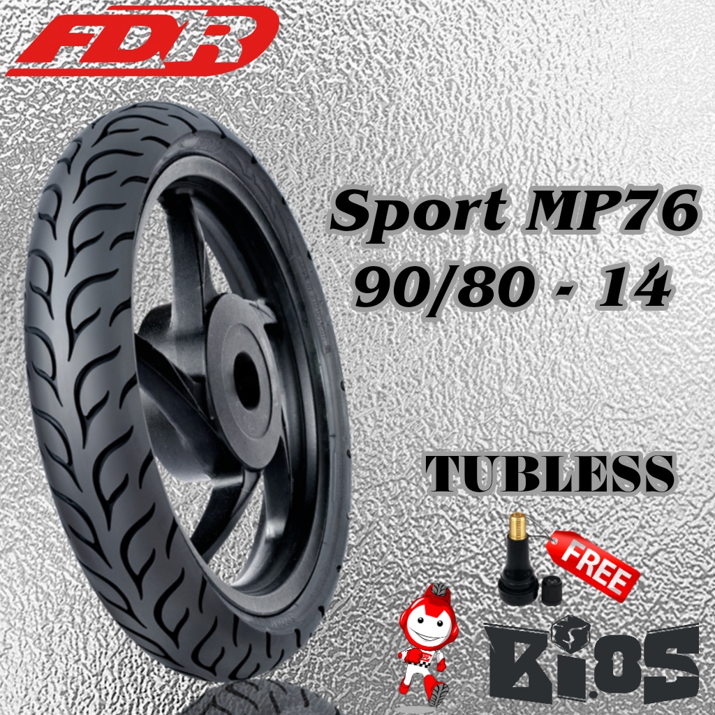 FDR MP76 90/80-14 TUBELESS BAN RACING SOFT COMPOUND BEAT VARIO MIO