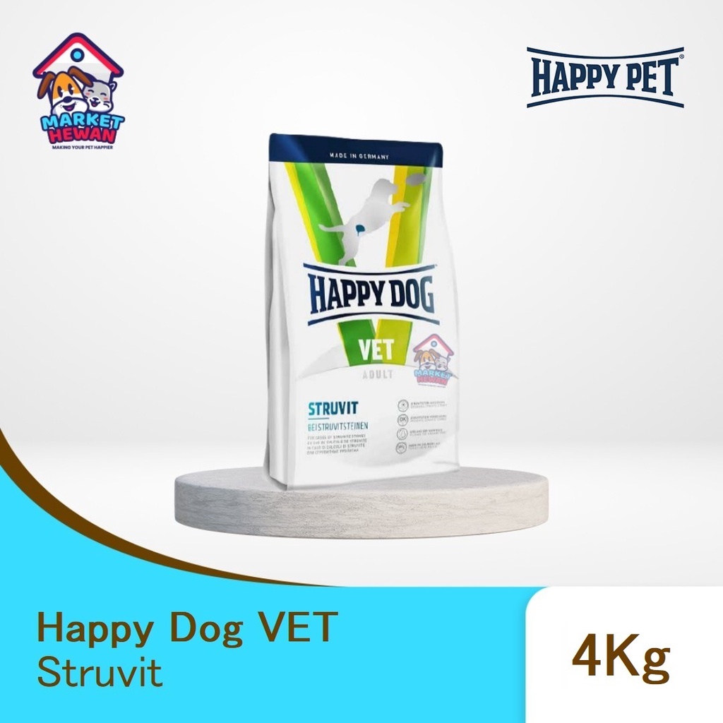 Happy Dog Vet Diet Struvit 4 Kg Makanan Anjing Sakit Ginjal Urinary
