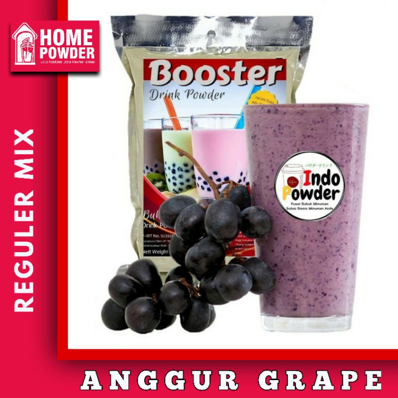 

Bubuk Minuman BOOSTER Drink Powder Rasa Anggur Grape 1Kg Murah