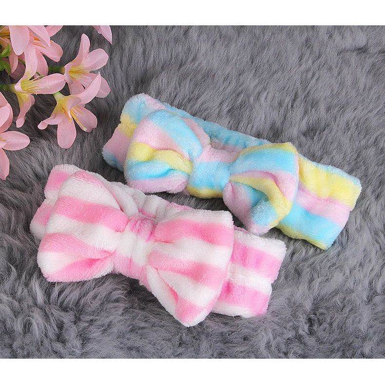 Bando Rambut Fashion Motif Pita Cantik Warna Warni Import - Bando Mandi